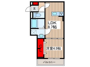 レクシア南田中の物件間取画像